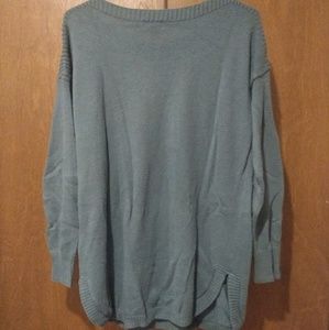 Old Navy boatneck tunic sweater split hem